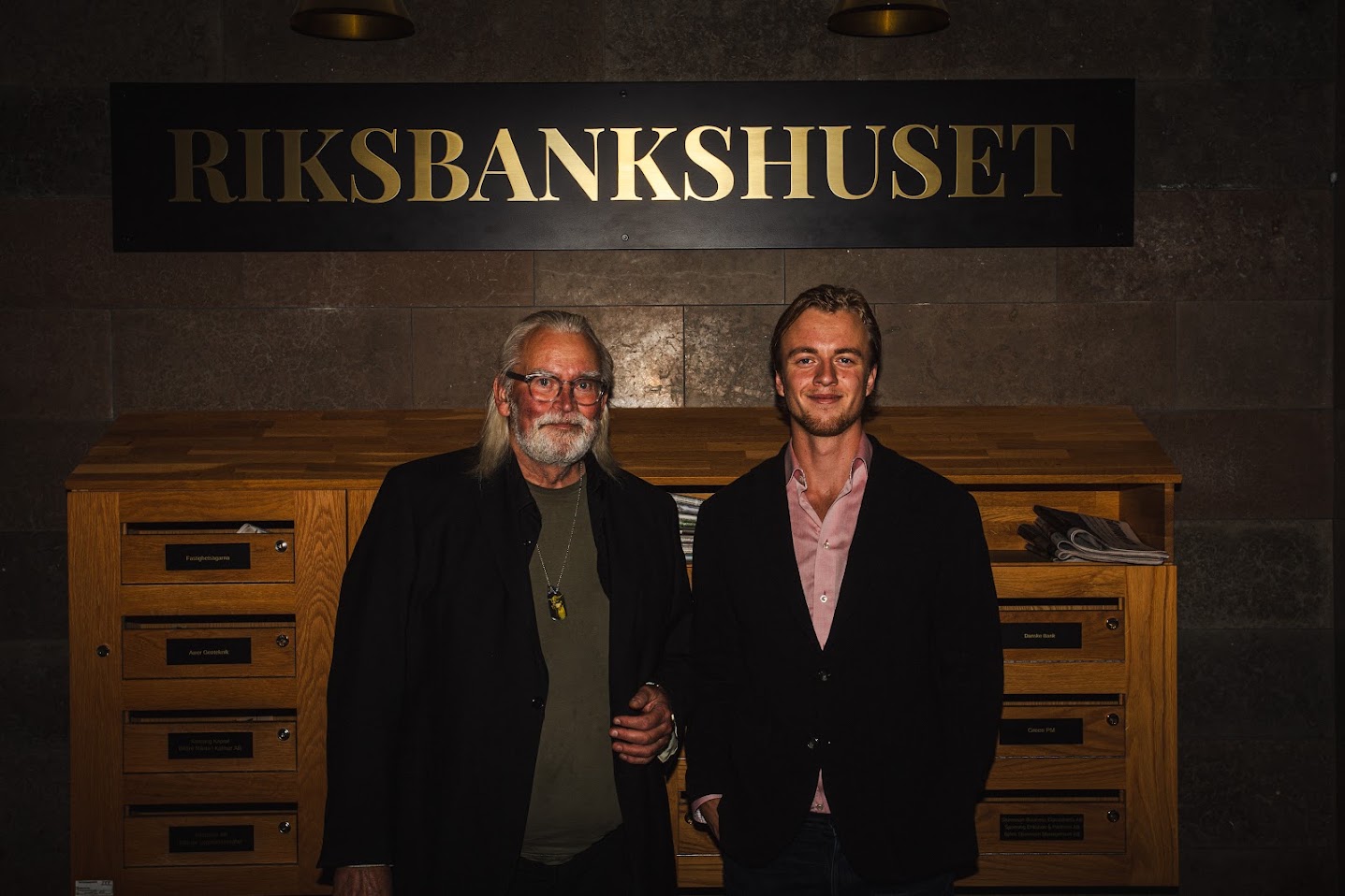 Adrian och Arne Sjöberg tillsammans